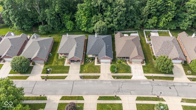 9735 Woodsong Ln, Indianapolis, IN 46229 - aerial perspective of suburban area