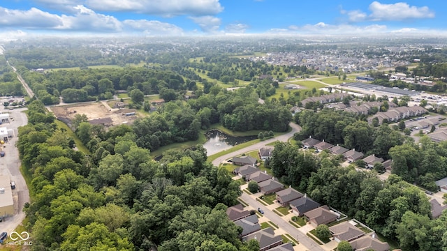 9735 Woodsong Ln, Indianapolis, IN 46229 - aerial overview of property's location featuring nearby suburban area