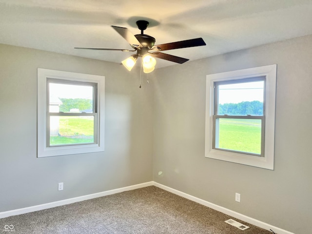 15841 E 265 N, Columbus, IN 47203 - carpeted spare room with baseboards and ceiling fan