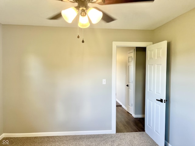 15841 E 265 N, Columbus, IN 47203 - empty room with dark colored carpet and ceiling fan