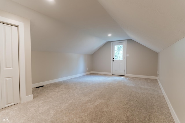 14407 Bryn Mawr Dr, Fishers, IN 46038 - additional living space with light carpet and vaulted ceiling