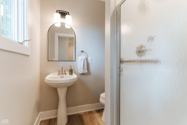 14407 Bryn Mawr Dr, Fishers, IN 46038 - full bath featuring a stall shower and wood finished floors