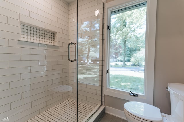 14407 Bryn Mawr Dr, Fishers, IN 46038 - full bath featuring toilet and a stall shower