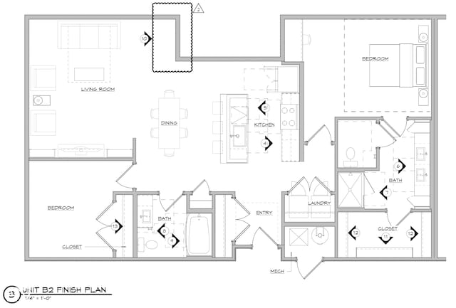 925 Veterans Way Unit 101, Carmel, IN 46032 - view of room layout