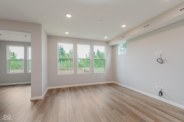 9751 Behner Dr, Fishers, IN 46250 - spare room featuring light wood-style floors and recessed lighting