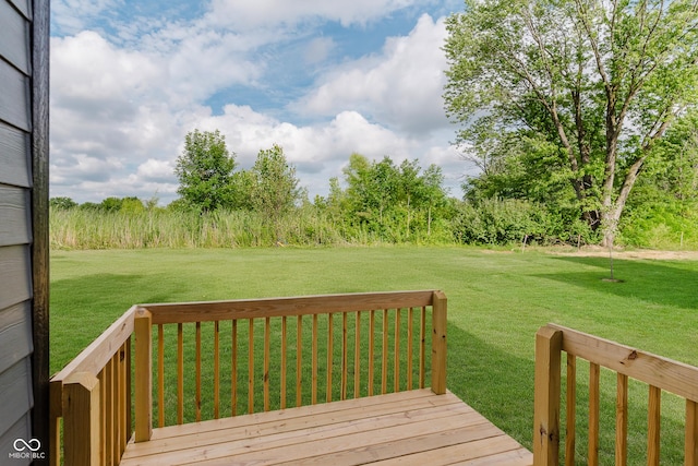 9751 Behner Dr, Fishers, IN 46250 - deck with a lawn
