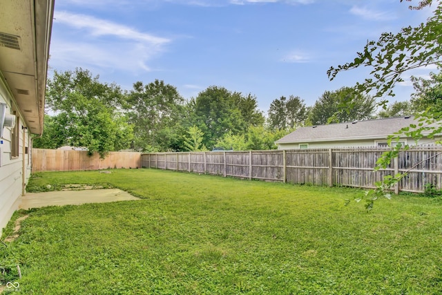 168 Midway Ct S, Hope, IN 47246 - fenced backyard with a patio area