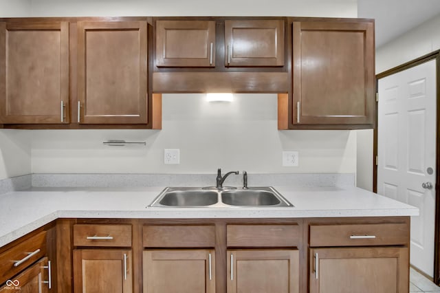 168 Midway Ct S, Hope, IN 47246 - kitchen featuring a sink and light countertops