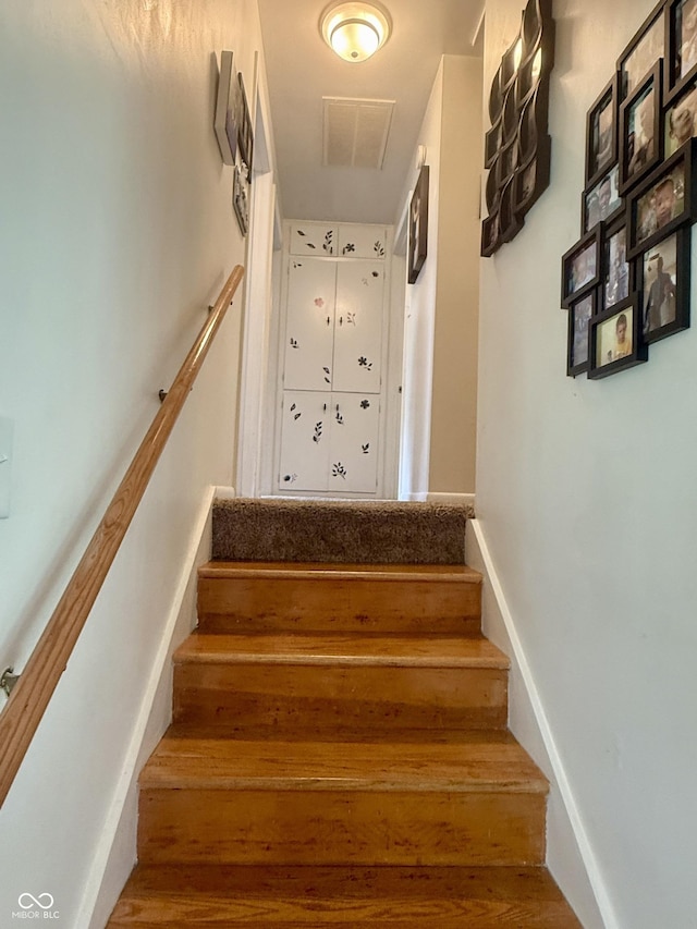 2615 Alexandria Pike, Anderson, IN 46012 - stairs with wood finished floors