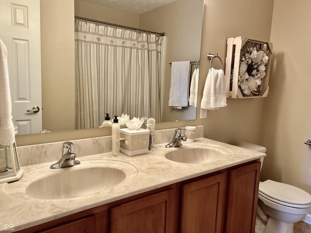 13859 Keams Dr, Fishers, IN 46038 - full bathroom with double vanity and toilet