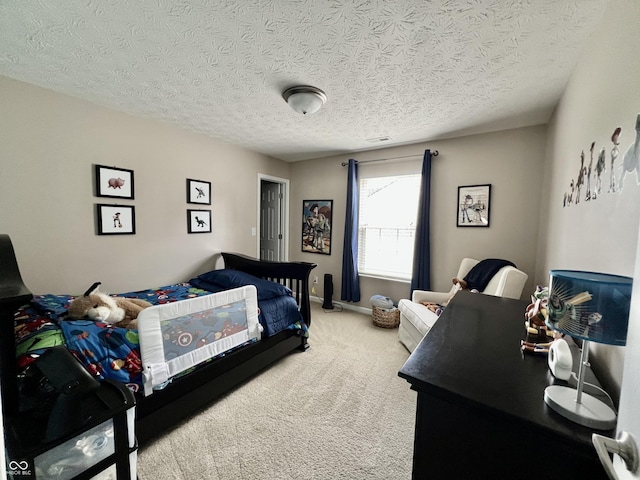 13859 Keams Dr, Fishers, IN 46038 - carpeted bedroom with a textured ceiling and baseboards