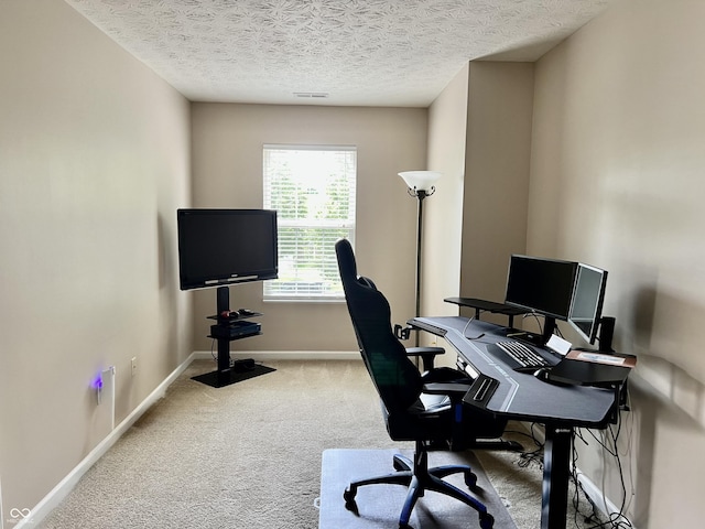 13859 Keams Dr, Fishers, IN 46038 - carpeted office with a textured ceiling