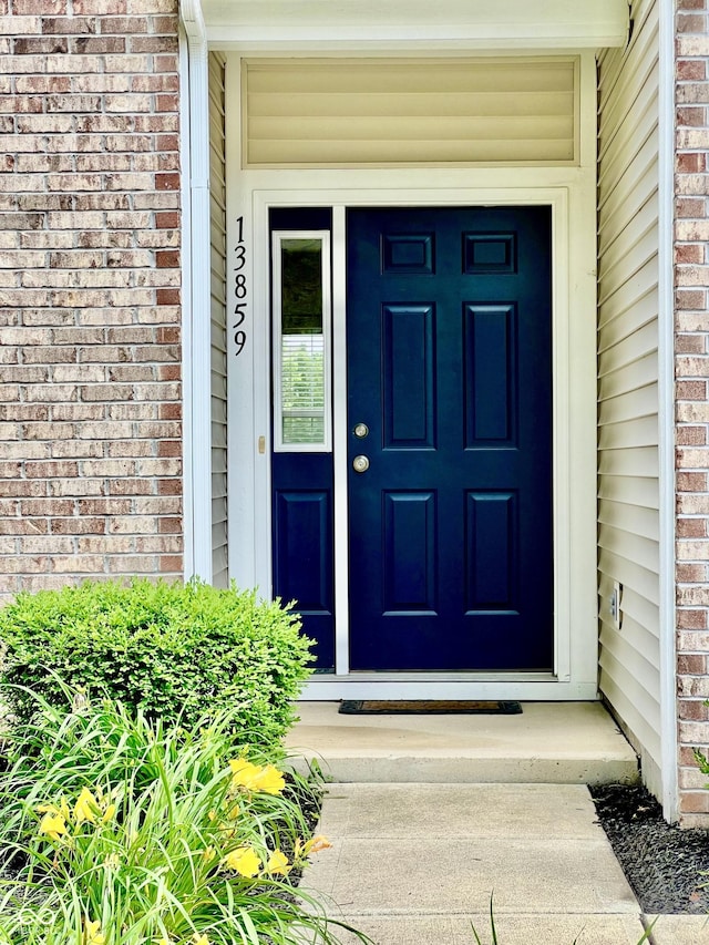 13859 Keams Dr, Fishers, IN 46038 - property entrance featuring brick siding