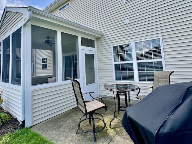 13859 Keams Dr, Fishers, IN 46038 - view of patio featuring a sunroom