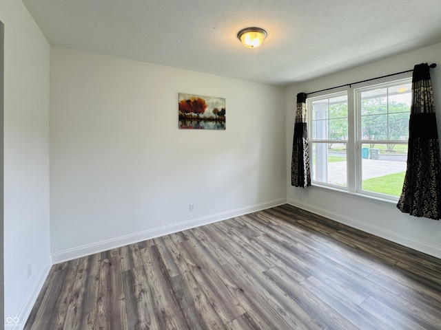 980 S Raylee Garden Dr, New Palestine, IN 46163 - unfurnished room featuring wood finished floors and a textured ceiling