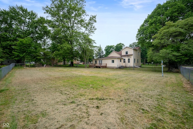 321 W Broad St, Spiceland, IN 47385 - view of yard featuring a deck