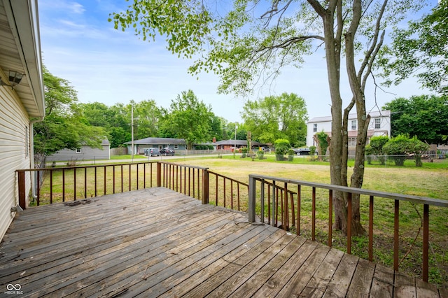 321 W Broad St, Spiceland, IN 47385 - view of wooden deck