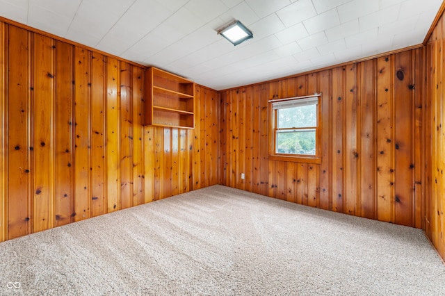 321 W Broad St, Spiceland, IN 47385 - carpeted spare room with wood walls