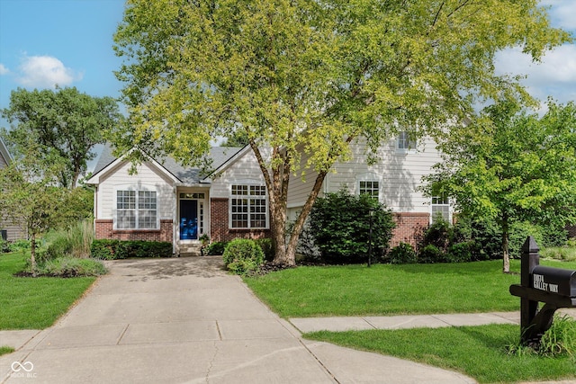 11074 Galley Way, Fishers, IN 46040 - view of front of house with brick siding and a front yard
