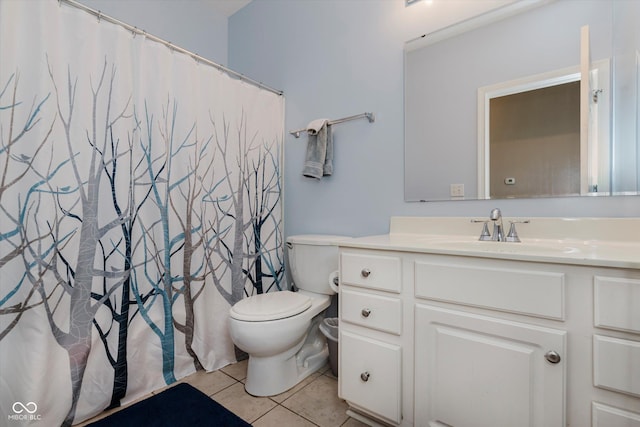 11074 Galley Way, Fishers, IN 46040 - full bathroom featuring vanity, tile patterned flooring, and a shower with shower curtain