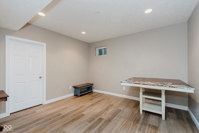 11074 Galley Way, Fishers, IN 46040 - miscellaneous room featuring wood finished floors and recessed lighting