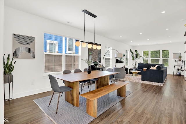 2720 Guilford Ave, Indianapolis, IN 46205 - dining room featuring wood finished floors and recessed lighting