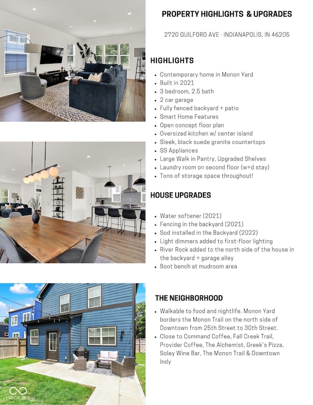 2720 Guilford Ave, Indianapolis, IN 46205 - view of a document with a collage of images
