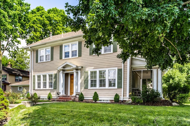 4904 N Washington Blvd, Indianapolis, IN 46205 - colonial inspired home featuring a front lawn