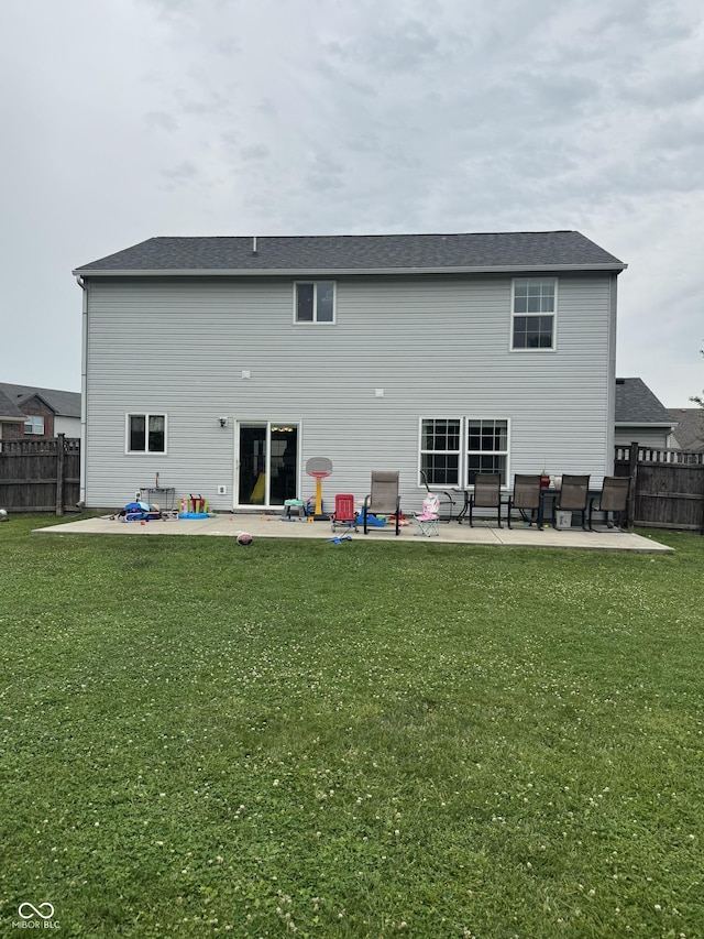 6027 Moonseed Cir, Indianapolis, IN 46203 - back of property featuring a patio area