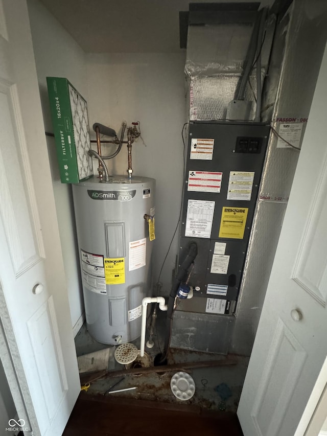 6027 Moonseed Cir, Indianapolis, IN 46203 - utilities featuring electric water heater and heating unit