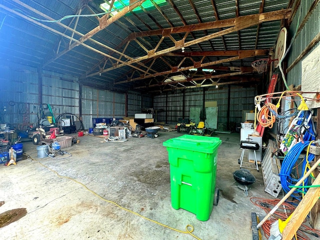 1842 S 850 E, Crawfordsville, IN 47933 - garage with metal wall