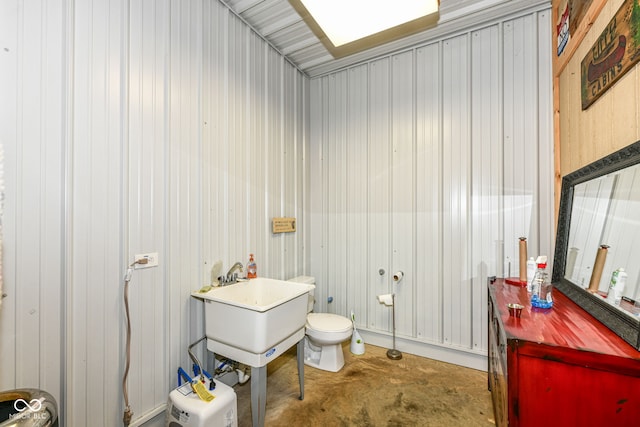 1624 Riley Rd, Lebanon, IN 46052 - bathroom with toilet and concrete flooring