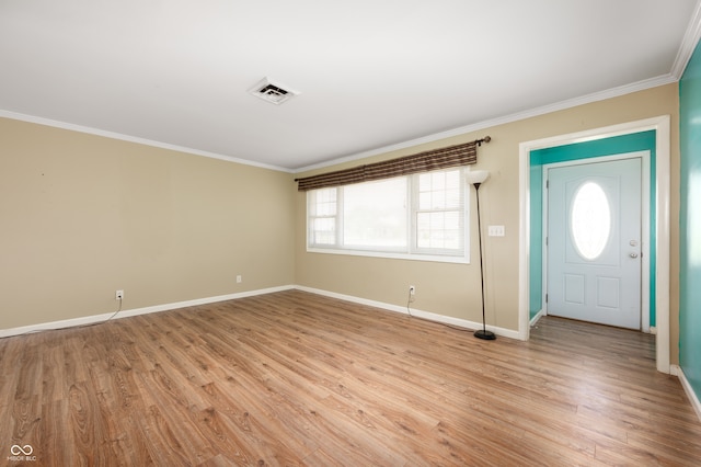 10500 S County Road 200 W, Muncie, IN 47302 - entryway with crown molding and light wood-type flooring