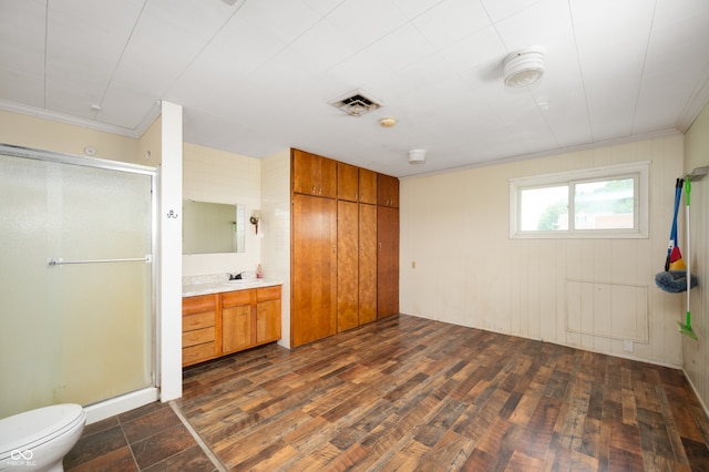 10500 S County Road 200 W, Muncie, IN 47302 - unfurnished bedroom featuring ornamental molding and dark wood-style floors