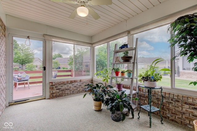 7911 Bentley Commons Dr, Indianapolis, IN 46259 - sunroom / solarium with a ceiling fan