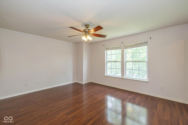 14523 Lee Stewart Ln, Fishers, IN 46038 - unfurnished room featuring dark wood-style flooring and a ceiling fan