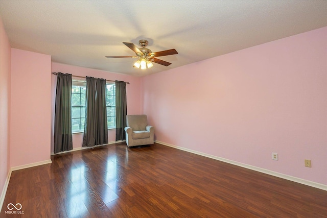 14523 Lee Stewart Ln, Fishers, IN 46038 - unfurnished room with wood finished floors and ceiling fan