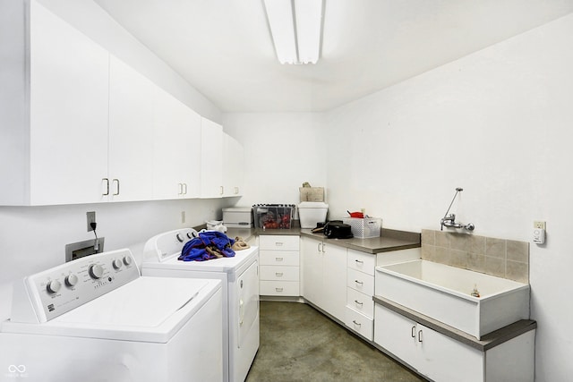 7165 W State Road 252nd Rd W, Edinburgh, IN 46124 - laundry room with independent washer and dryer and cabinet space