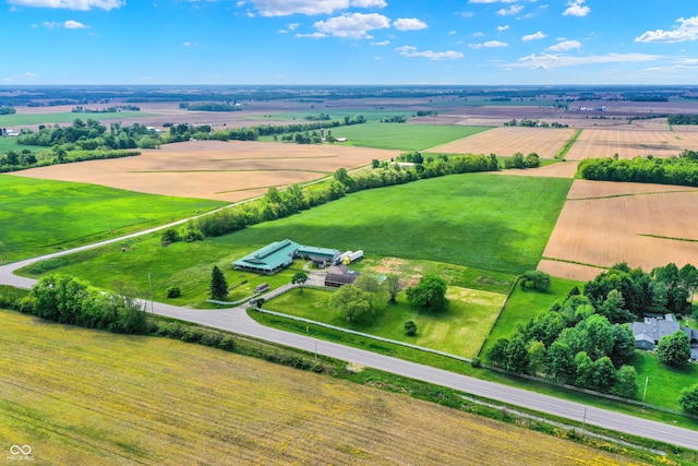 7165 W State Road 252nd Rd W, Edinburgh, IN 46124 - overview of rural landscape with large plots for crops