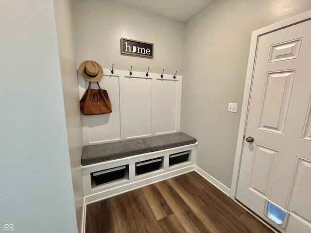 4281 Viewforth Ln, Bargersville, IN 46106 - mudroom with dark wood-style flooring and baseboards