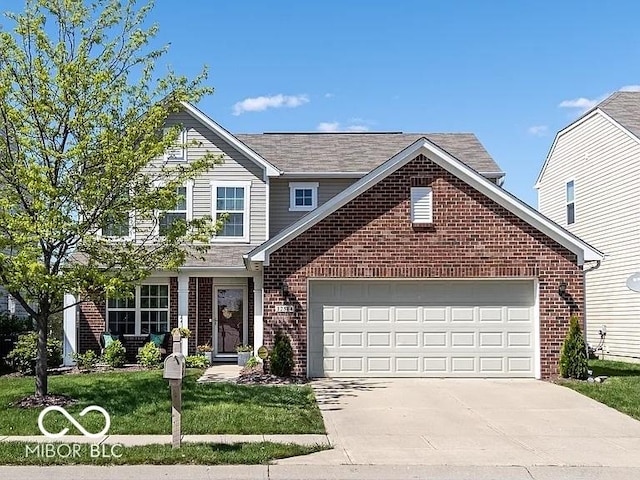12584 Cold Stream Rd, Noblesville, IN 46060 - traditional home featuring brick siding, driveway, and a garage