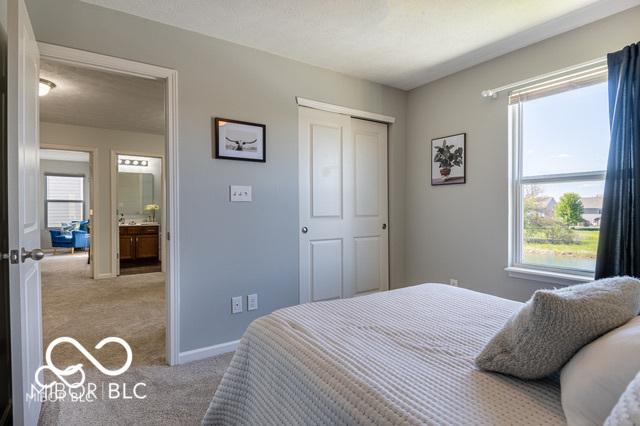 12584 Cold Stream Rd, Noblesville, IN 46060 - carpeted bedroom featuring multiple windows and a closet