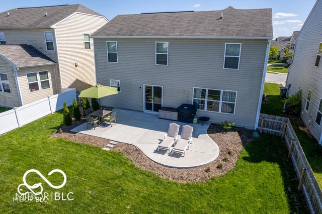 12584 Cold Stream Rd, Noblesville, IN 46060 - rear view of property with a patio area and a fenced backyard