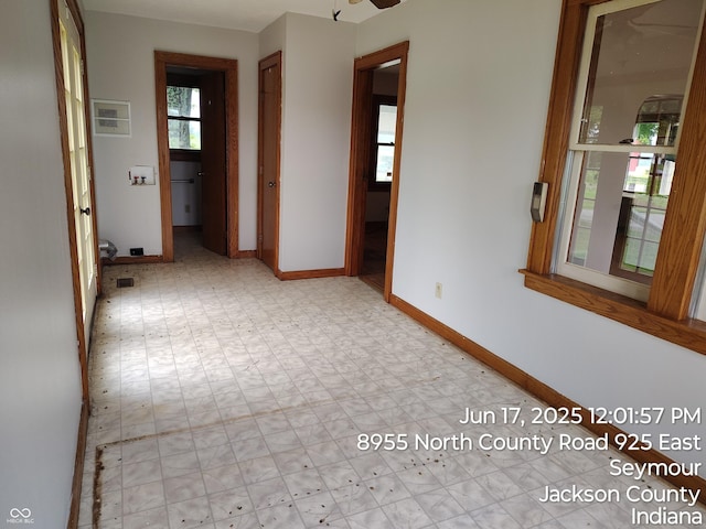 8955 N County Road 925 E, Seymour, IN 47274 - hallway with light flooring and baseboards