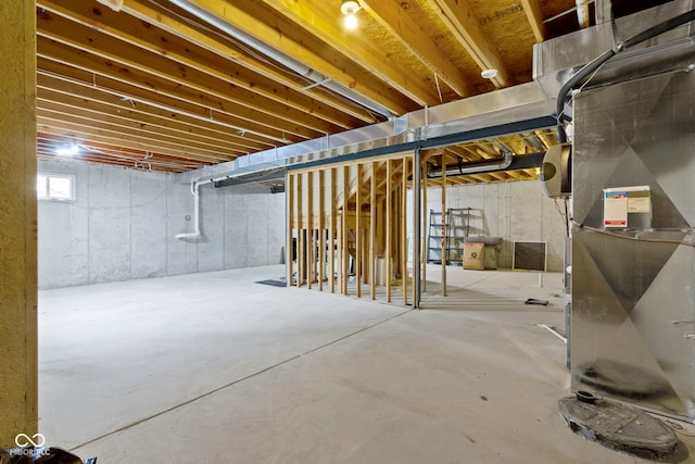 13624 Alston Dr, Fishers, IN 46037 - unfinished basement with heating unit