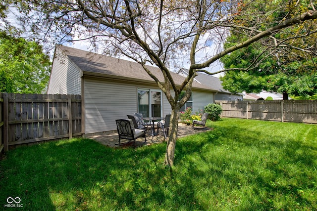 741 Chestnut Ln, Brownsburg, IN 46112 - fenced backyard featuring a patio area