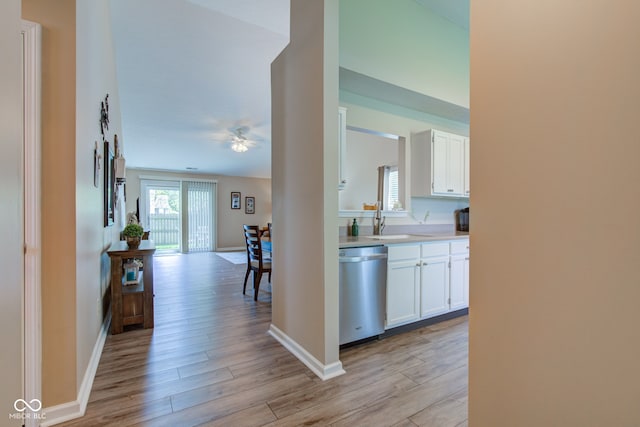 741 Chestnut Ln, Brownsburg, IN 46112 - hall featuring light wood-style floors and baseboards