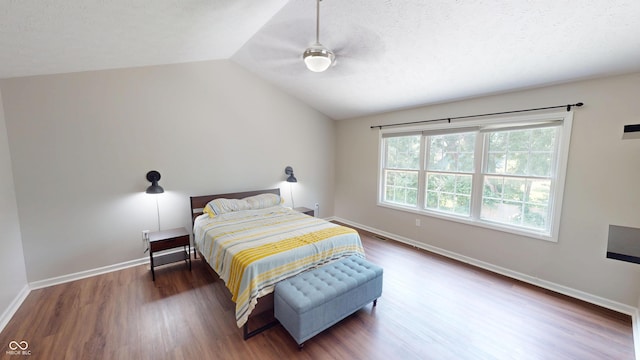9831 Deering St, Fishers, IN 46037 - bedroom with wood finished floors and vaulted ceiling