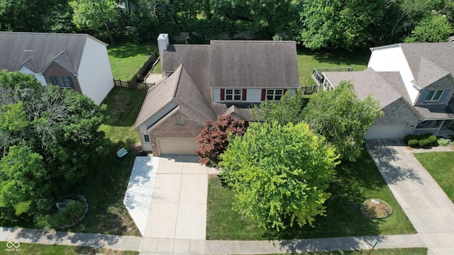 9831 Deering St, Fishers, IN 46037 - aerial view of property and surrounding area