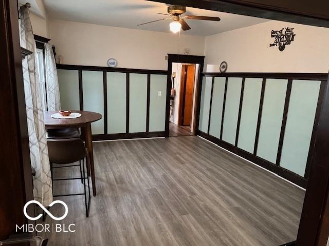 2830 Guilford Ave, Indianapolis, IN 46205 - spare room featuring ceiling fan and wood finished floors